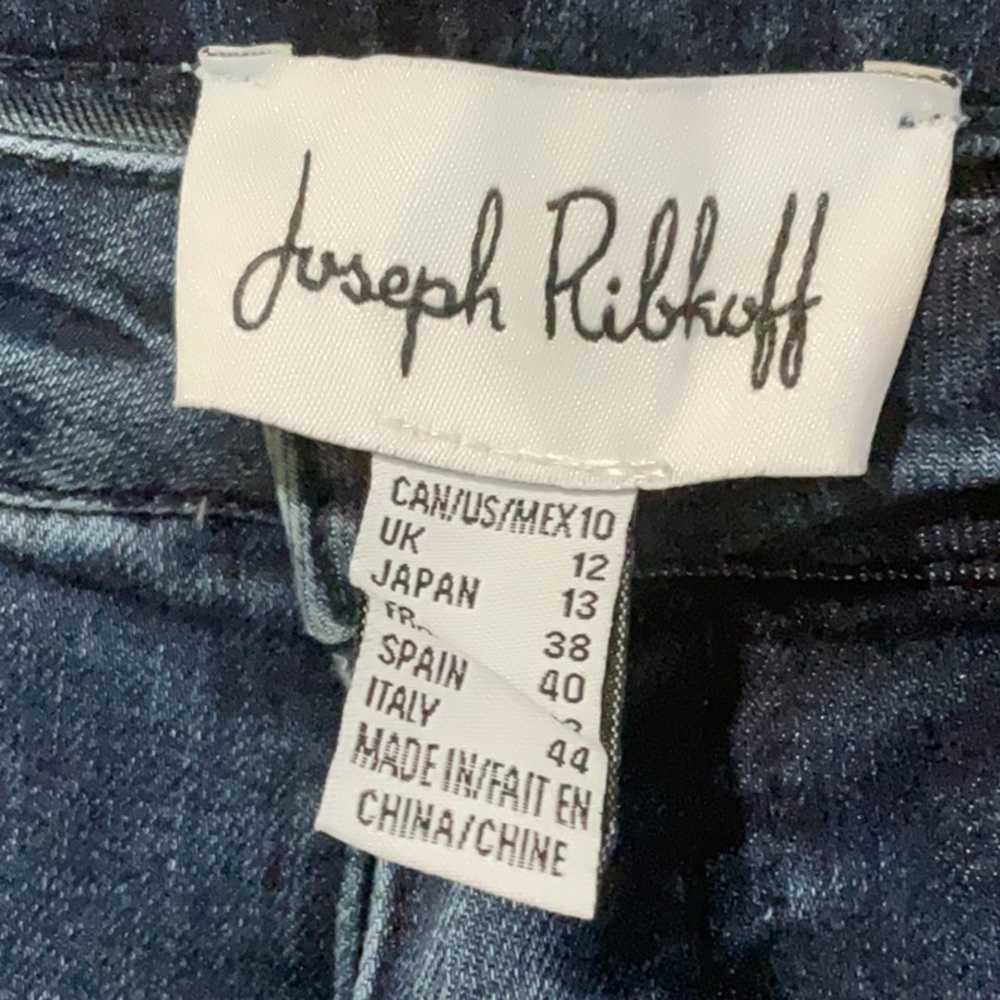 Joseph Ribkoff Blue Skinny Jeans with Distressed Details - Picture 4 of 4